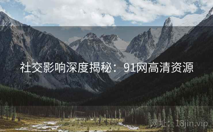社交影响深度揭秘：91网高清资源