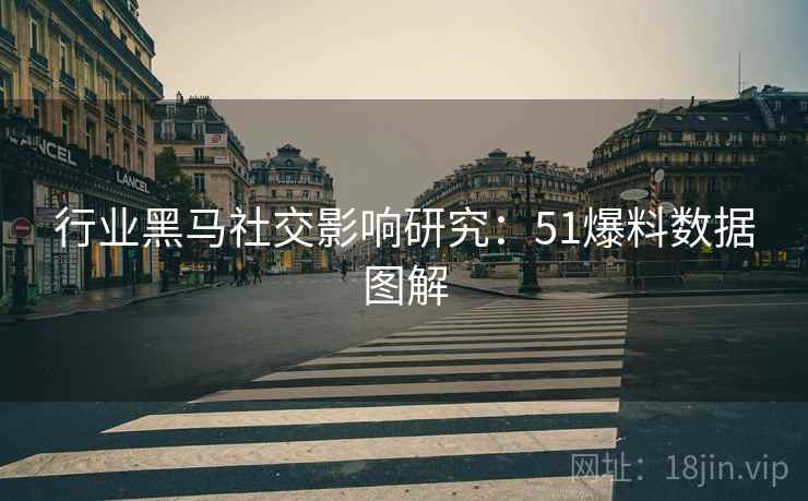 行业黑马社交影响研究：51爆料数据图解