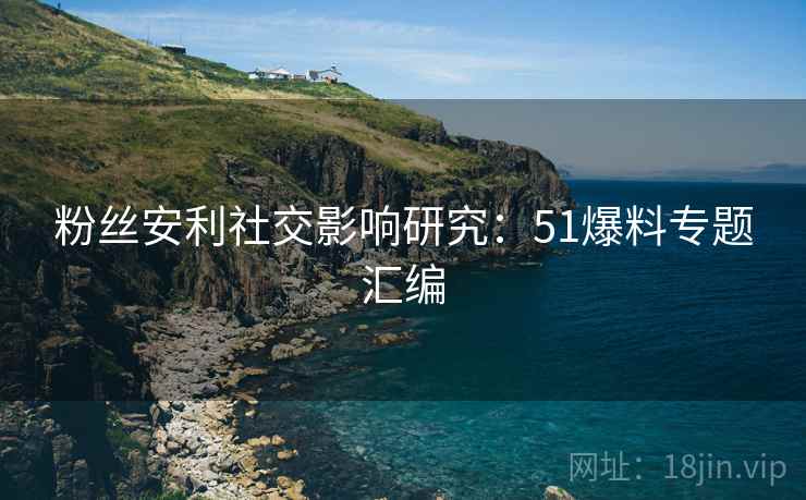 粉丝安利社交影响研究：51爆料专题汇编