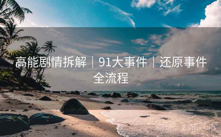 高能剧情拆解｜91大事件｜还原事件全流程